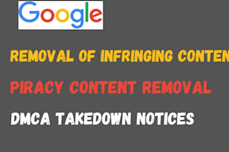 remove pirated,leaked, defaming content from google under dmca