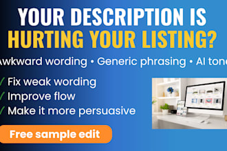 fix and improve your etsy product descriptions