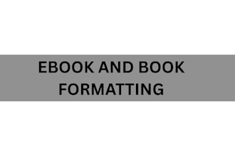 do ebook and book formatting