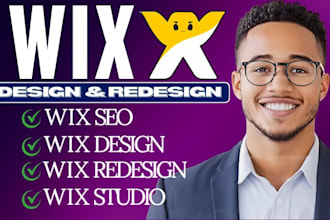 create or redesign wix website, wix business website, wix online store design