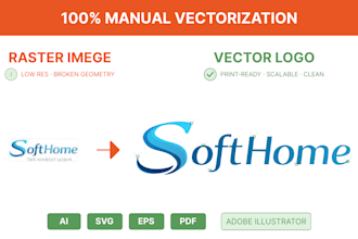 vectorize logo convert sketch or image to vector file