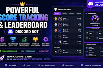 do powerful bot to track scores and manage leaderboards