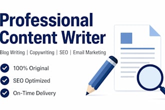 be your professional content writer for blog copywriting SEO and email