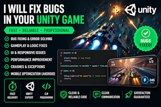fix bugs in your unity game fast