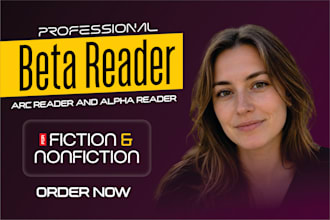 professional beta reader arc reader and alpha reader for fiction and nonfiction