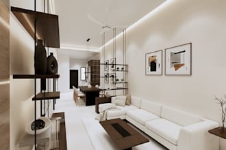 restyle terrace house interior,building internal renovation, townhouse rendering