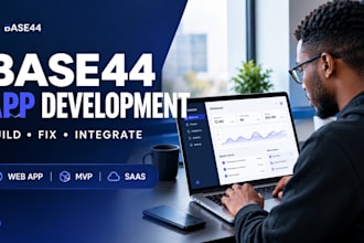 build a base44 web app, mvp or saas