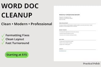 cleanup and format your word document professionally