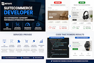 develop and customize netsuite suitecommerce and sca
