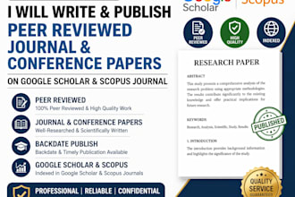 write peer review papers, publish eb1a articles on google scholar
