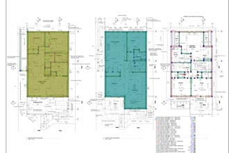 detailed material takeoff, building cost estimation design, autocad 2d drawings