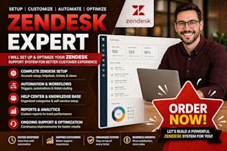 set up and optimize your zendesk customer support system and automation