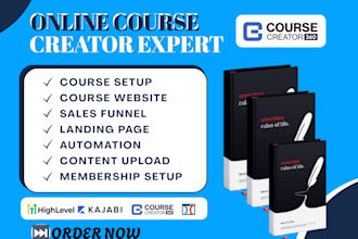 course creator 360 cc360 online course sales funnel kajabi website gohighlevel