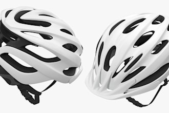 create 3d cycling helmet custom 3d helmet for product visualization