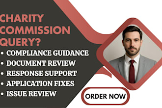 resolve charity commission queries for your UK charity application