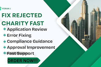 fix rejected UK charity applications correctly to improve approval chances today