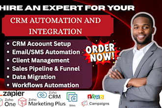 setup zoho CRM zoho one zoho campaign zoho marketing zoho sites zap integration