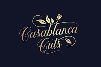 design barbershop wordmark text brand logo