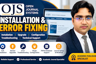 install, upgrade and fix ojs journal website errors