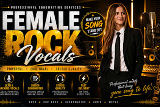 sing female rock singer female singer songwriter, vocalist