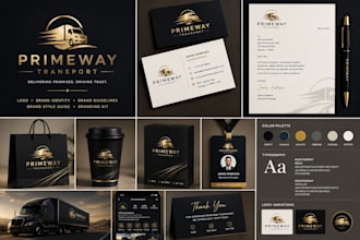 design logo, full stationery, brand guidelines and brand style guide identity
