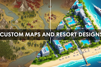 design custom maps, location maps, and illustrated map designs