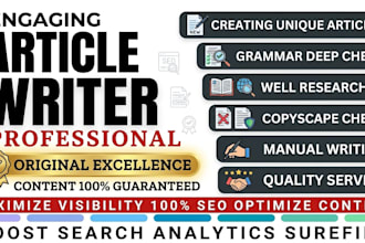 write high quality SEO articles