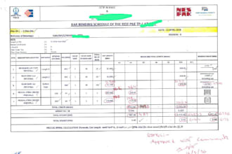 prepare accurate bbs and rebar cutting list from your PDF drawings