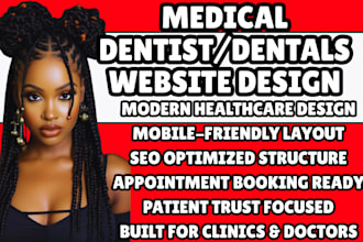 medical website dental and dentist website clinic doctor website healthcare site