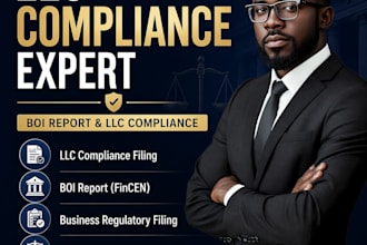 handle llc compliance, boi report filing, and business regulatory compliance