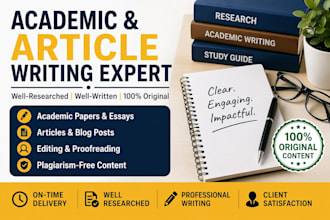 write and proofread high quality articles