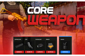 model fivem gun pack, script, chain and cars, fivem weapons, assets