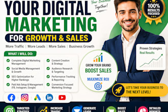 fully manage your digital marketing for growth and sales