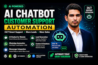 create ai chatbot for your business customer support and lead generation