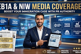 write and publish uscis compliant eb1 media coverage on major news sites