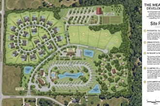 do site plan, subdivision, rv park ,glamping site ,agricamper, urban estate