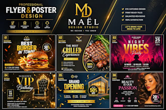 design professional flyer, poster and business advertisement