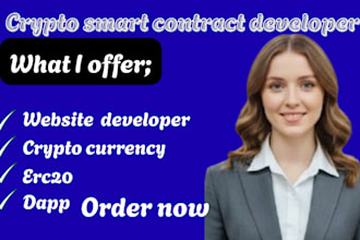 build crypto smart contract for token creation staking and audit