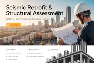 provide seismic retrofit structural assessment for ca, or soft story building