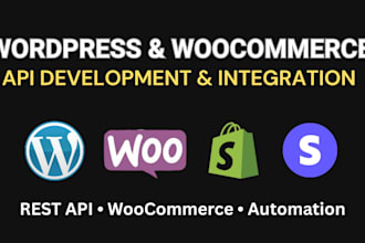 integrate wordpress API, woocommerce API rest API and custom automation solution