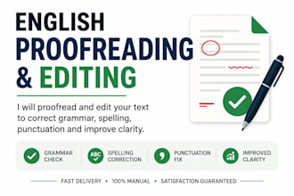 proofreading and editing for grammar and clarity