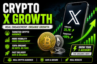 grow your crypto twitter x account organically