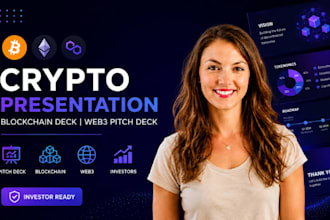 design crypto presentation, blockchain deck, web3 pitch deck for investors