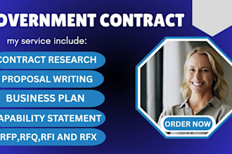 do proposal writing, rfp rfq rfi, business plan, capability statement