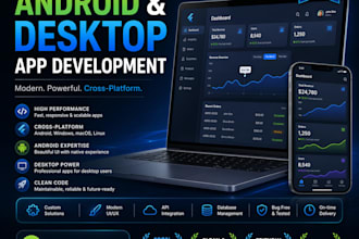 do flutter app and mobile app development for android and desktop applications