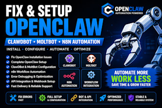 fix openclaw setup install openclaw clawdbot moltbot n8n openclaw automation