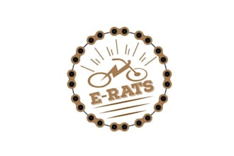 design vintage rat style e bikes brand logo