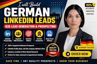 do german linkedin leads b2b lead generation and prospect list