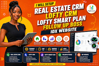 setup real estate CRM, lofty CRM, lofty smart plan, follow up boss idx website