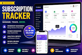 build a subscription and membership tracker web app with dashboard